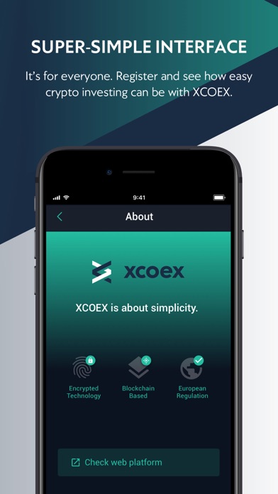 XCOEX: Cryptocurrency Exchange Screenshot
