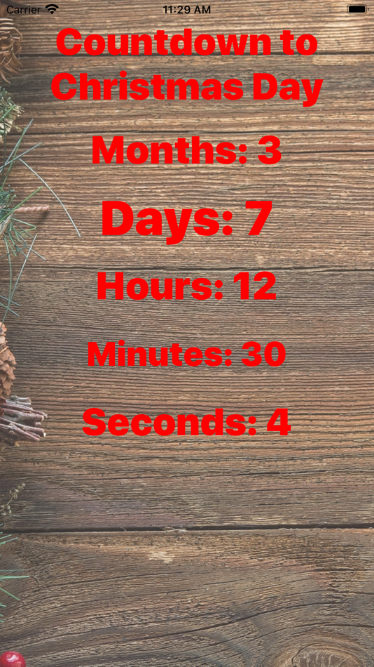 #1. CountDown Christmas (iOS) By: Jonathan Gibbs