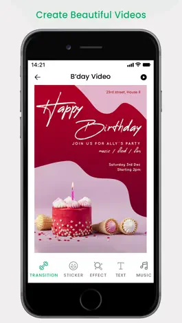 Game screenshot Photo on Cake - Birthday Video hack