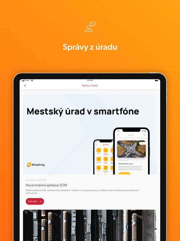 Záhorská Bystrica iPad screenshot 4 - News app