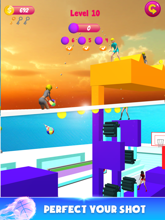 Screenshot #6 pour Throw Ball Pass 3D