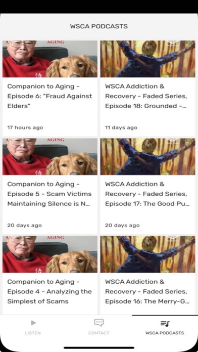 WSCA Radio Screenshot