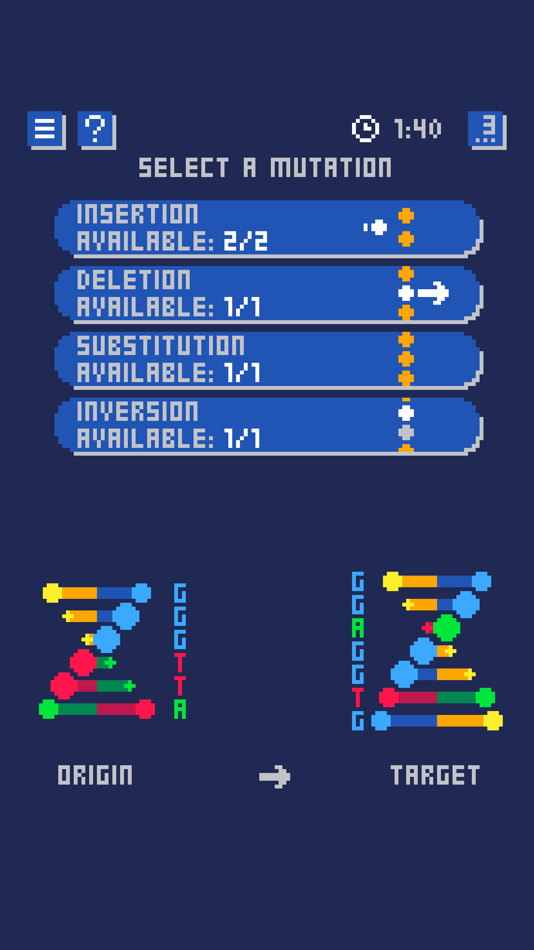 #1. DNA Mutations Puzzles (iOS) 由: Frozax Games