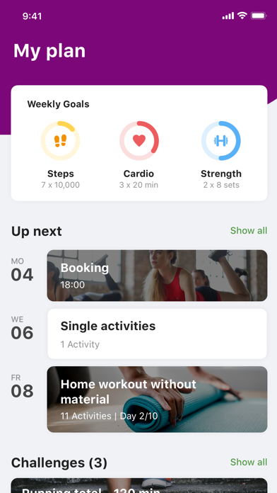 Sportschool Budofit App Screenshot
