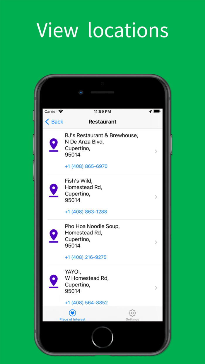Find Nearby Place of Interests