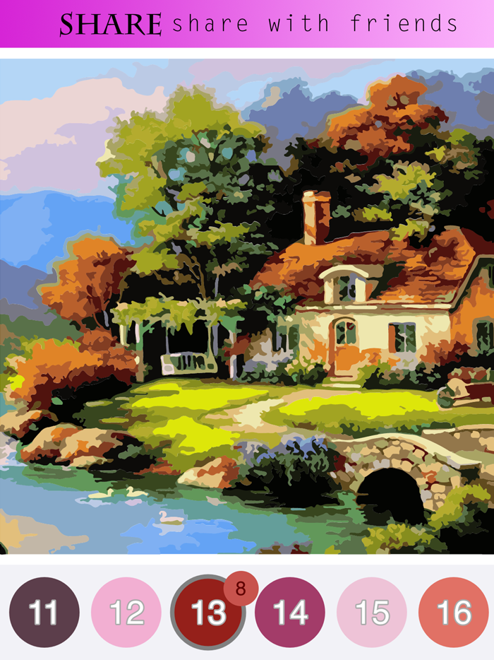 Oil Painting  Color By Number