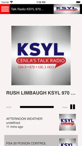 Game screenshot KSYL Cenla's Talkradio mod apk