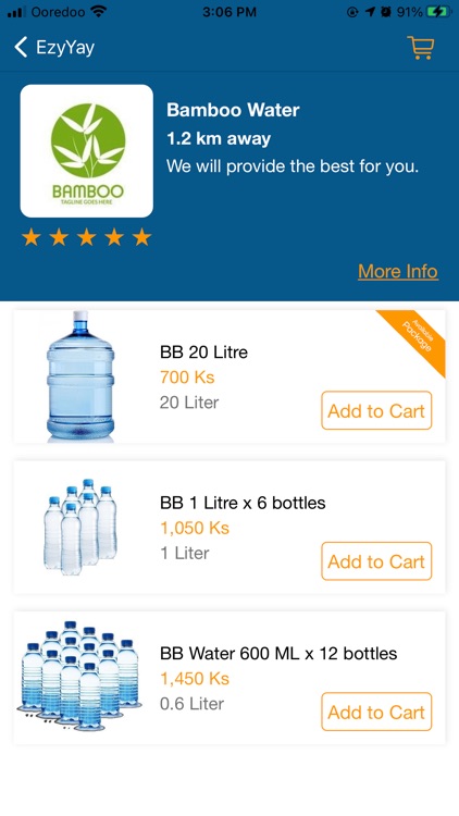 EzyYay - Water Order