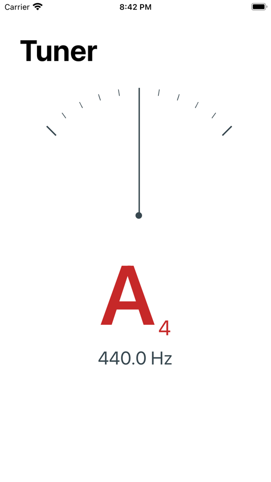 Guitar Tuner - Minimal, Simple (iOS) Ved: Simple Thesis, Inc.