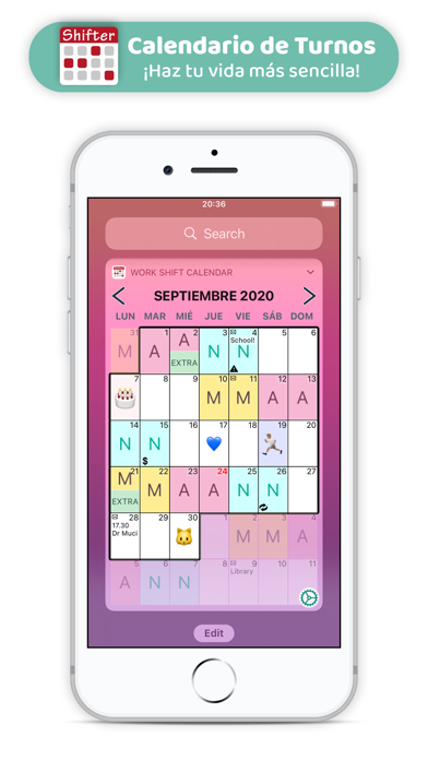 Calendario de Turnos (Shifter)