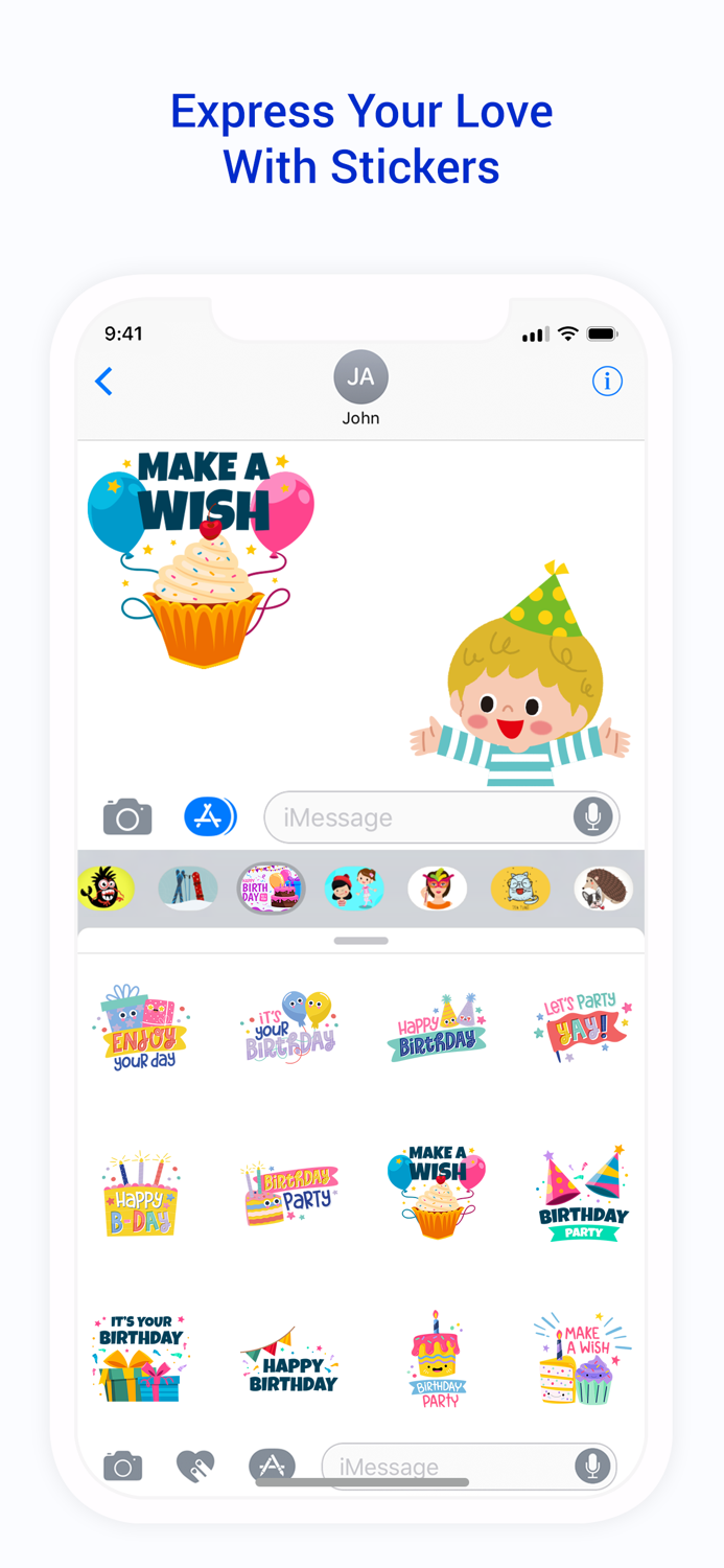 Adorable Birthday  Stickers