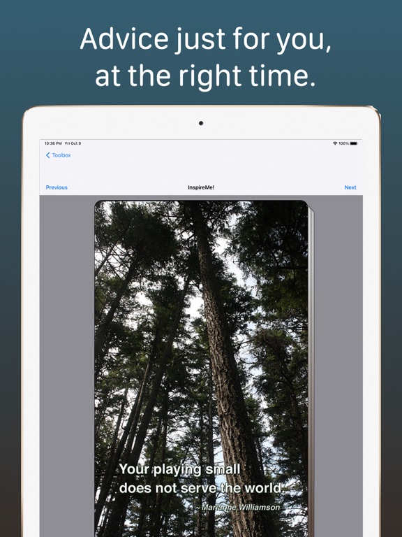 InspireMe! Cards iPad screenshot 3 - Business app