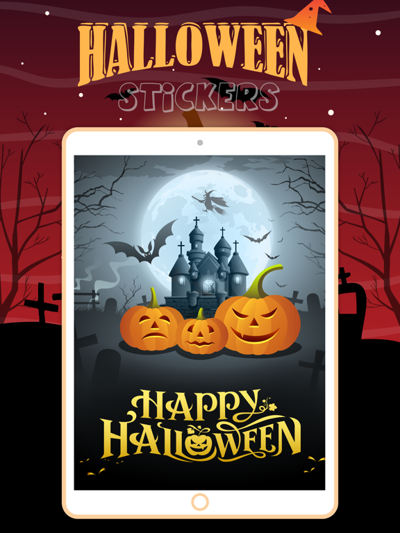 Screenshot #4 pour Halloween Stickers-Animated