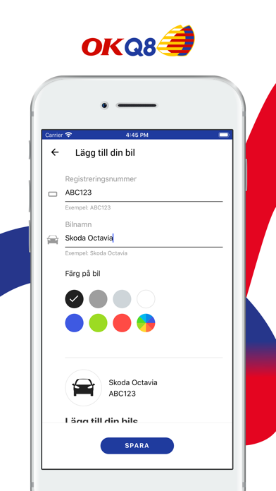 OKQ8 Biltvätt Screenshot
