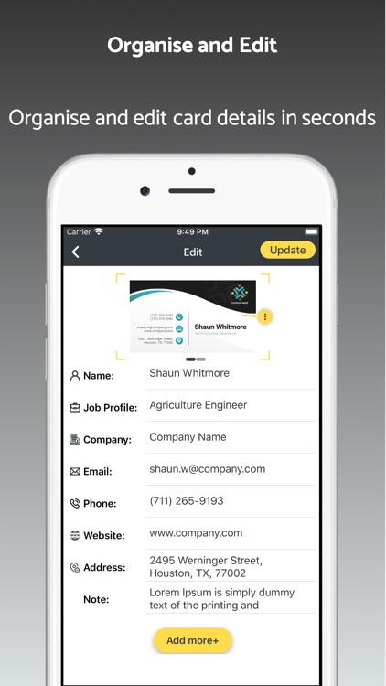 Business Card Reader - Scanner screenshot-3