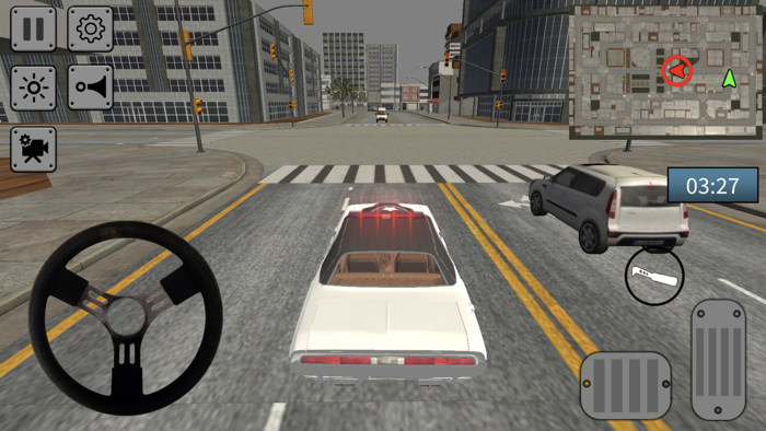 Police Car Thief Chase City in