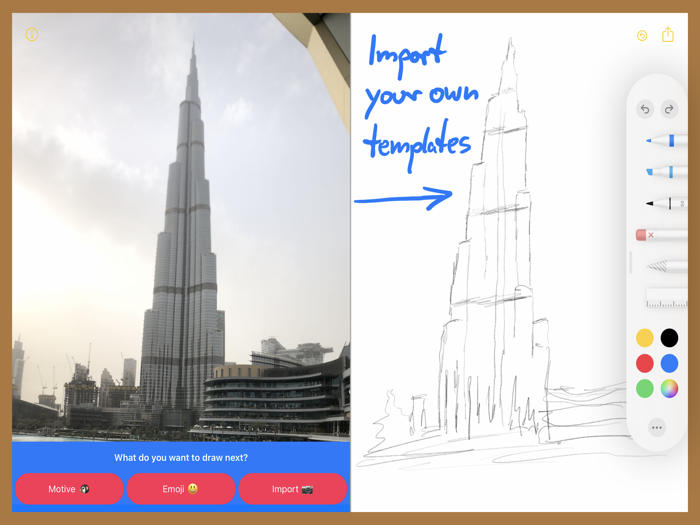 Learn to draw by templates