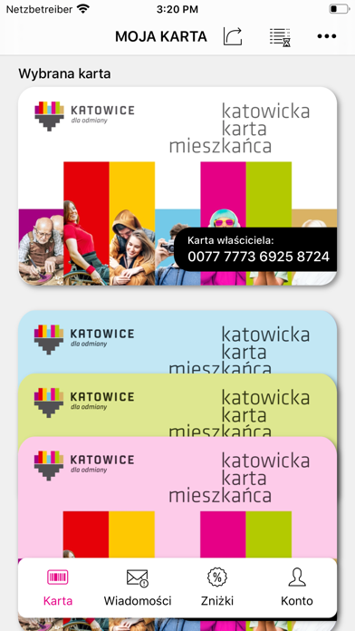 Katowicka Karta Mieszkańca Screenshot