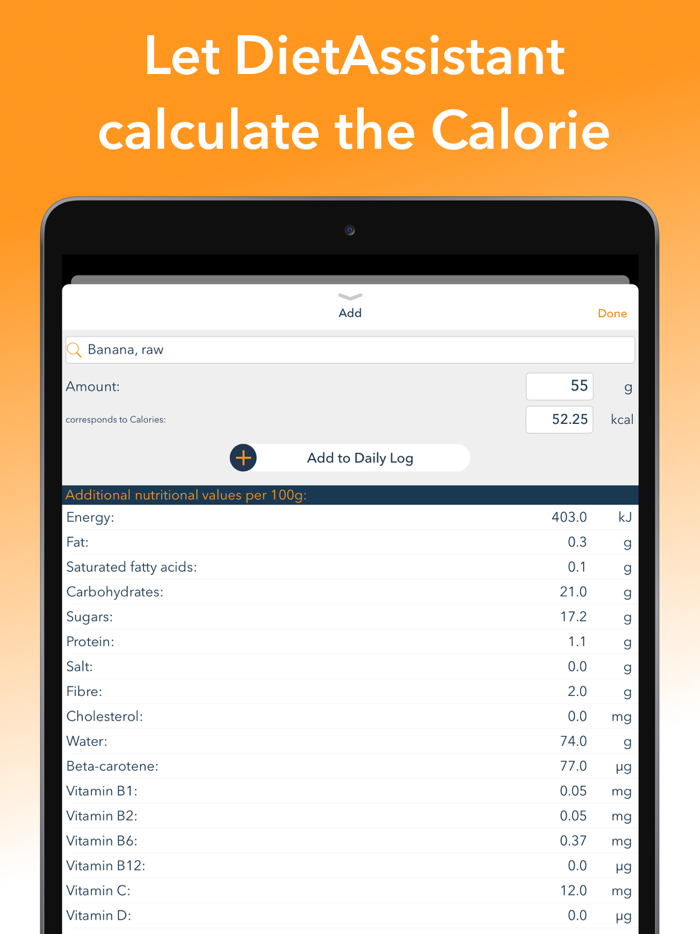 DietAssistant Calorie Counter