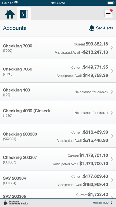 Hometown Business Banking Screenshot