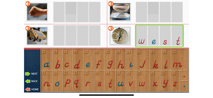 Movable Alphabet - DNealian