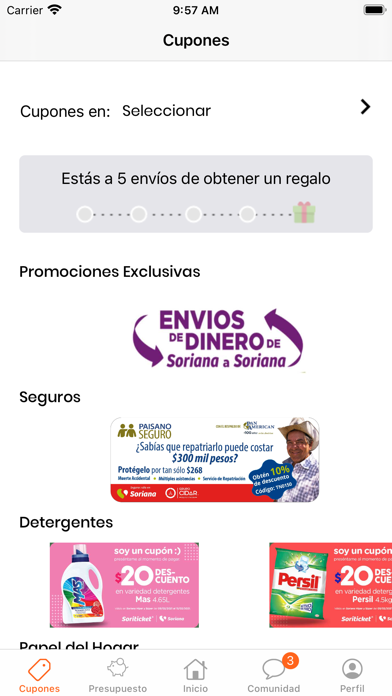 Soriana Envíos de Dinero Screenshot