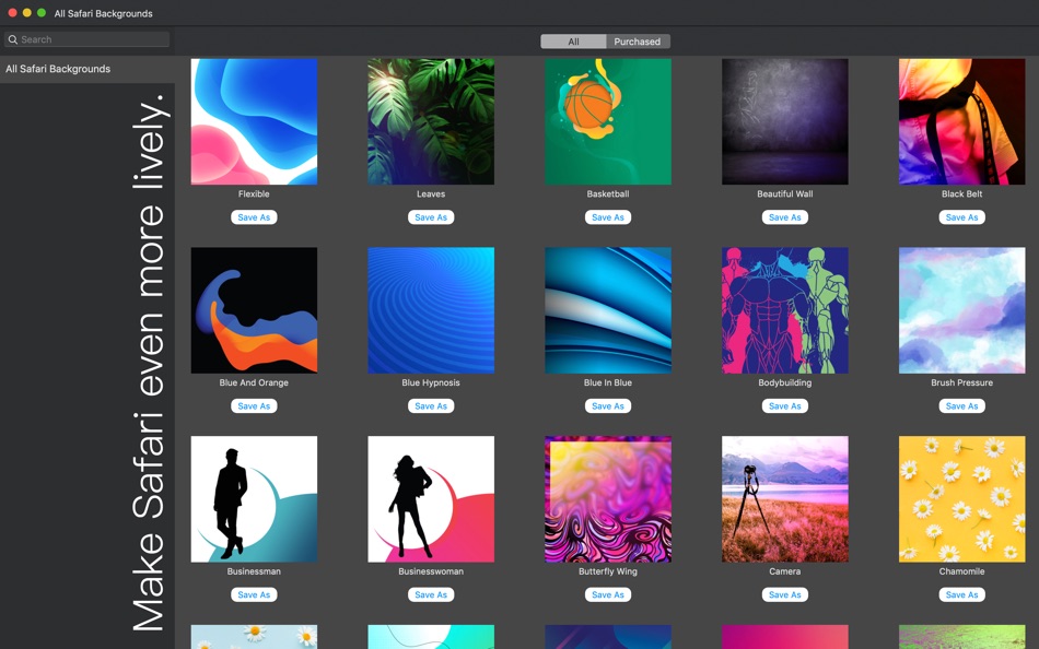#2. Background Images for Safari (macOS) 由: UAB Macmanus