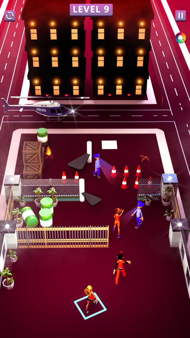 Screenshot #3 pour Battre flics Prison Escape 3D