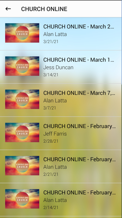 Generations Church of Granbury Screenshot