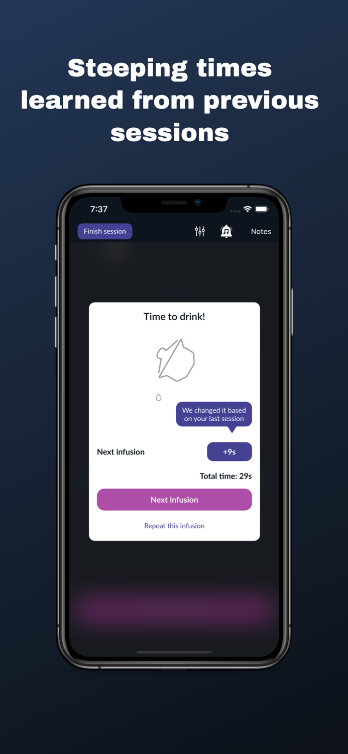 Teahead Timer and Tasting Notes