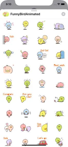 Game screenshot Funny Birds Stickers pack hack