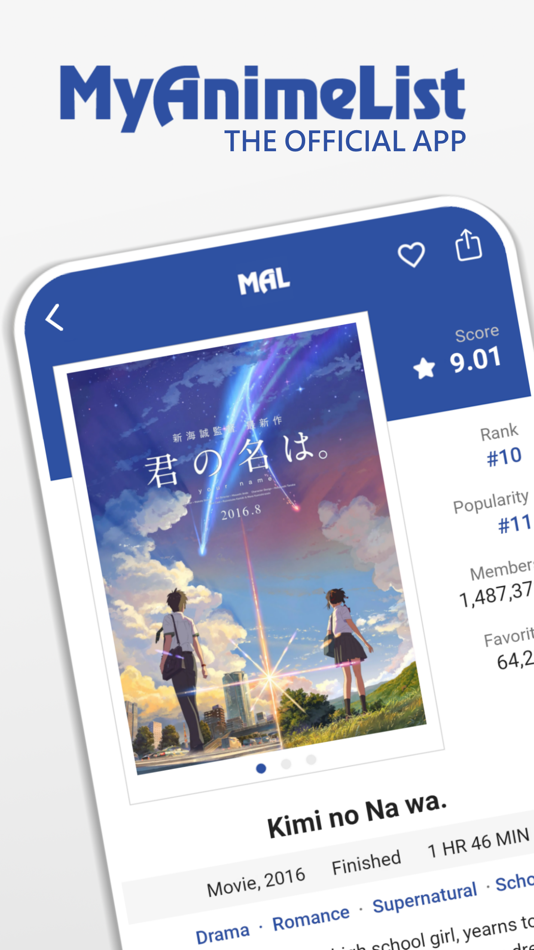 MyAnimeList Official by Myanimelist LLC (iOS Apps) — AppAgg