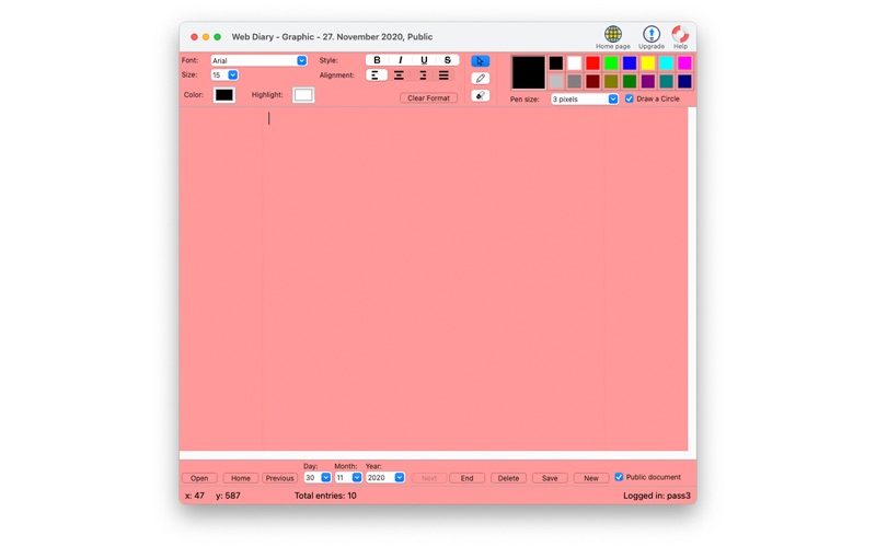 Screenshot #1 pour Web Diary - Graphic
