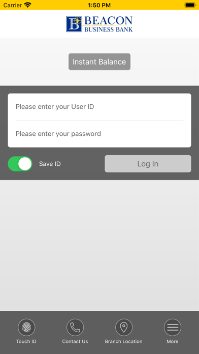 Beacon Business Bank Mobile Screenshot