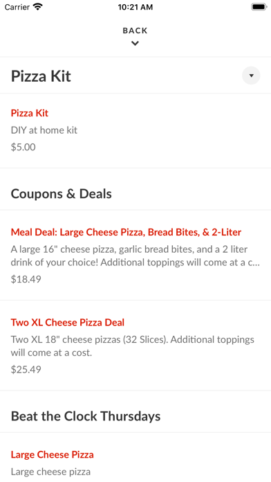 Rocco's Pizzeria Screenshot
