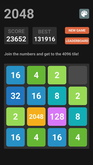 2048 Stunning Colors Screenshot