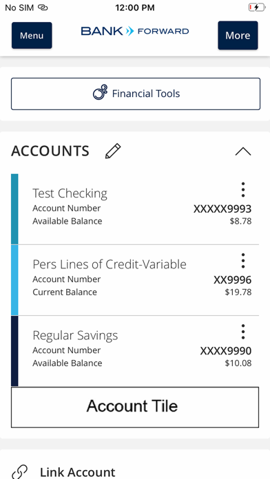 Bank Forward Screenshot