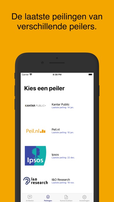 Politiek App Screenshot