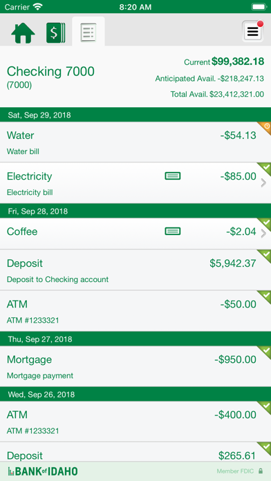 Bank of Idaho Biz Mobile Screenshot