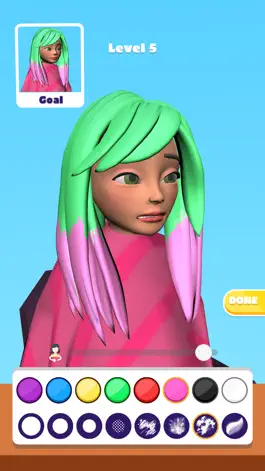 Game screenshot Dye Hair 3D hack