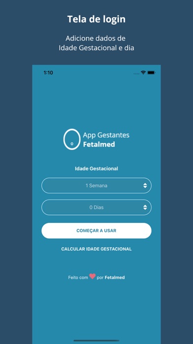 App Gestantes Fetalmed Screenshot