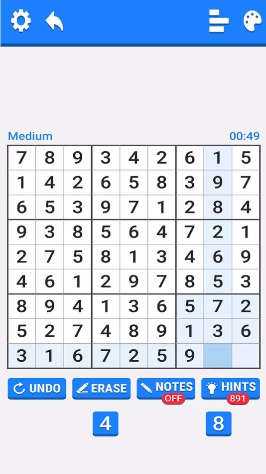 #7. Sudoku Space (iOS) Podle: elias sleiman