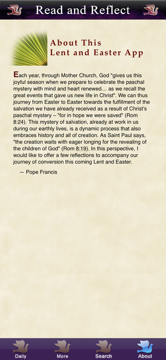 Lent-Easter with Pope Francis