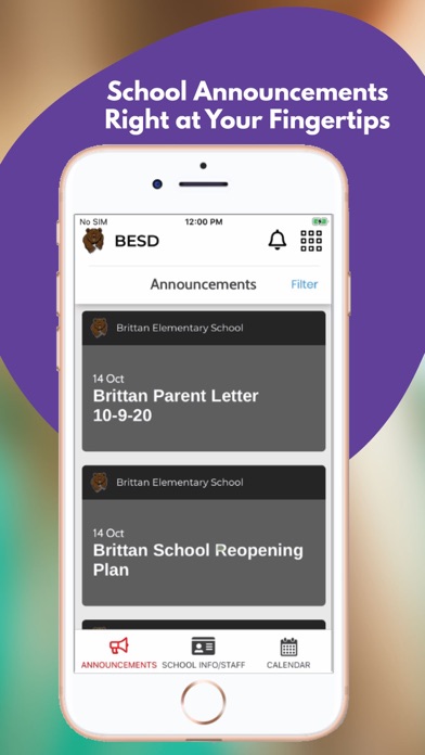 Brittan School District Screenshot