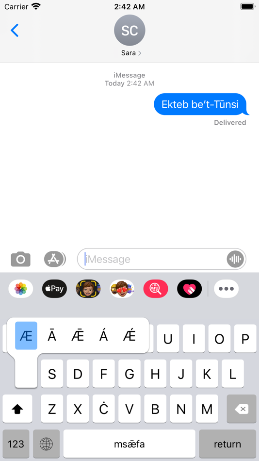Clavier Tūnsi (iOS) 由: Keith Galdies Clavier Tūnsi (iOS) 由: Keith Galdies