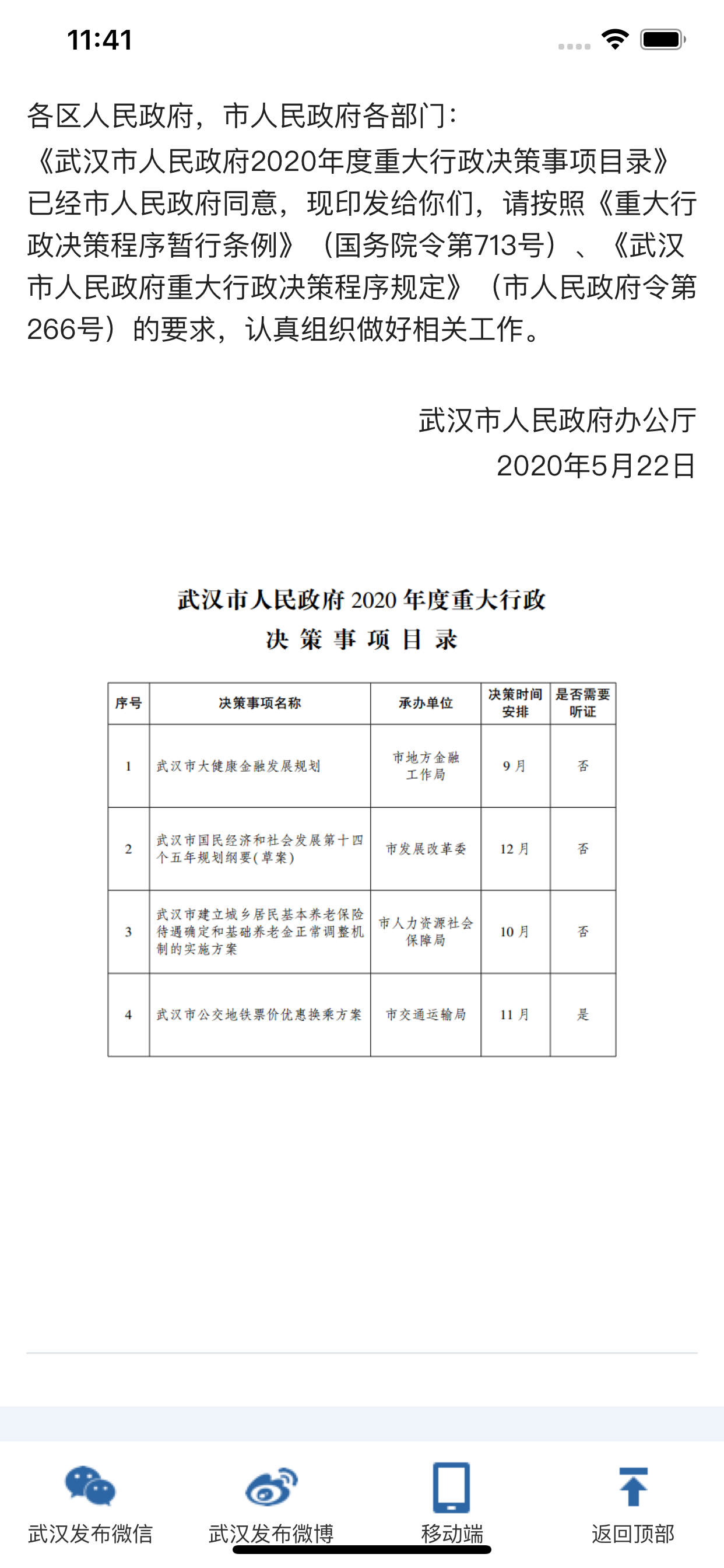 武汉市人民政府