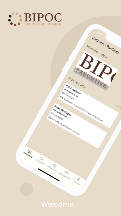 BIPOC Executive Search Screenshot
