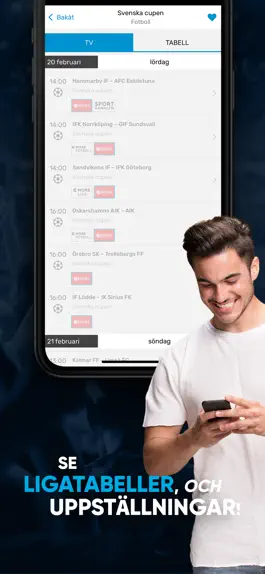 Game screenshot TVmatchen.nu - Sport på TV apk