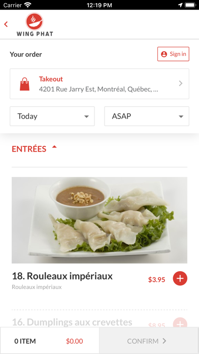 Wing Phat Restaurant Screenshot