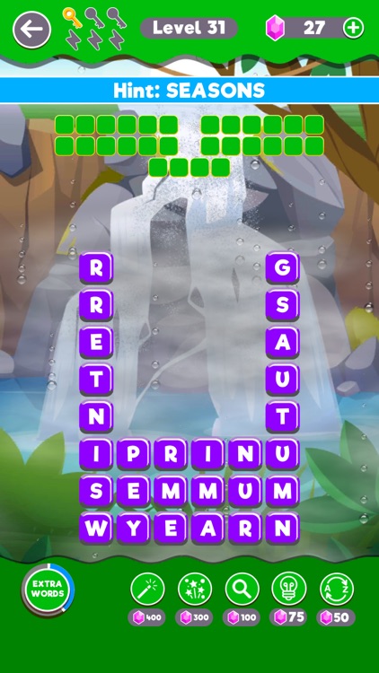 Stack Words Puzzle